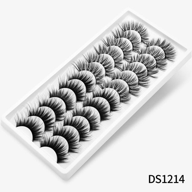 12/20 Pairs 3D Mink Hair False Eyelashes