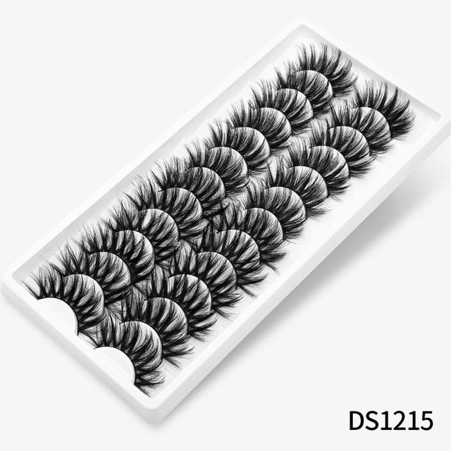 12/20 Pairs 3D Mink Hair False Eyelashes