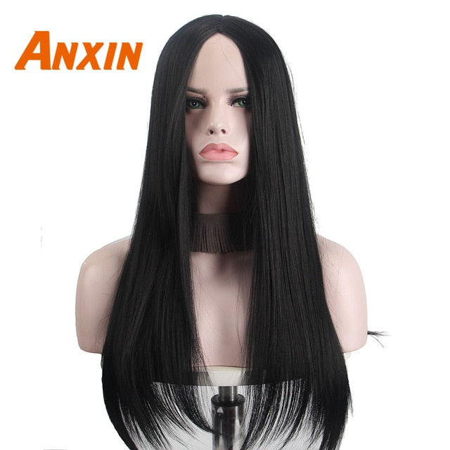 26 Inch Long Black Wigs