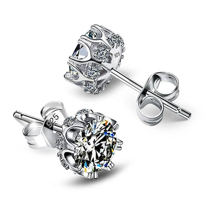 Zircon Stone White Luxury Earrings