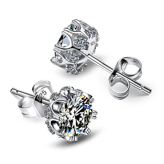 Zircon Stone White Luxury Earrings