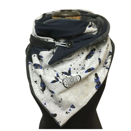 Floral Print Ethnic Scarf Women