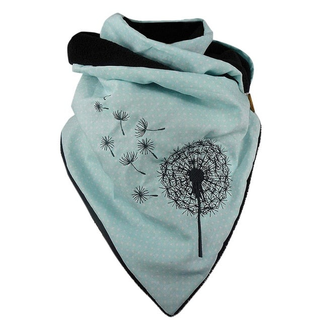 Floral Print Ethnic Scarf Women