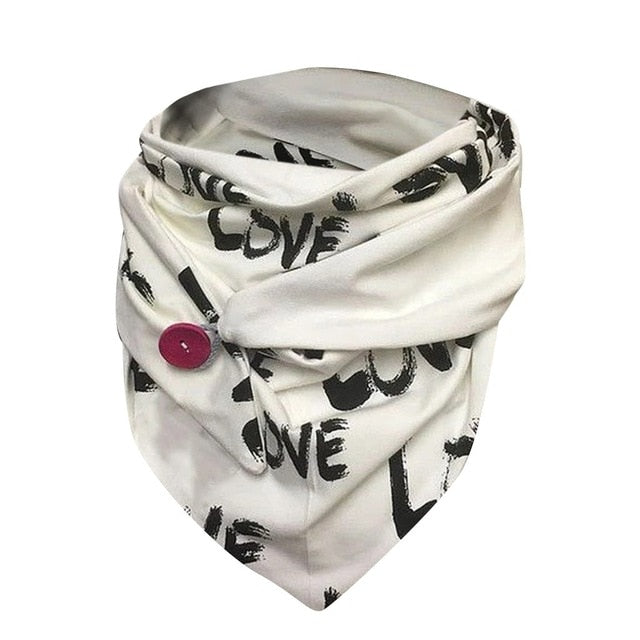 Floral Print Ethnic Scarf Women