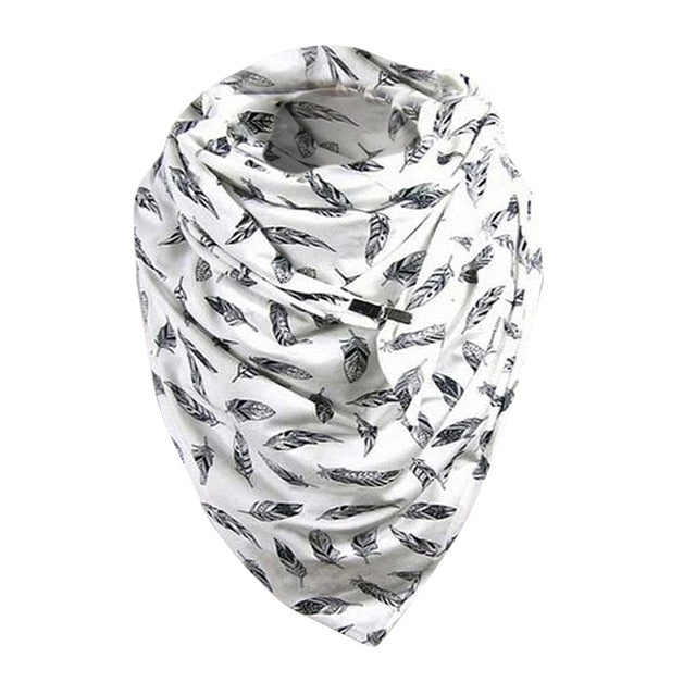 Floral Print Ethnic Scarf Women