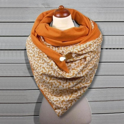 Floral Print Ethnic Scarf Women