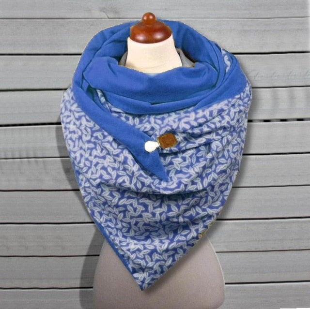 Floral Print Ethnic Scarf Women