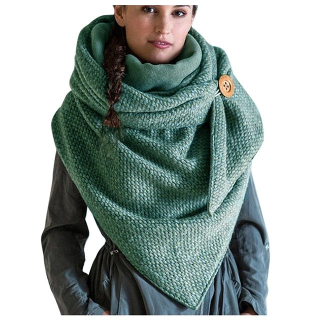 Floral Print Ethnic Scarf Women