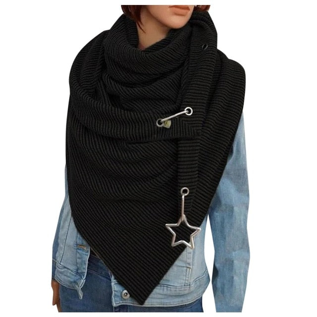 Floral Print Ethnic Scarf Women