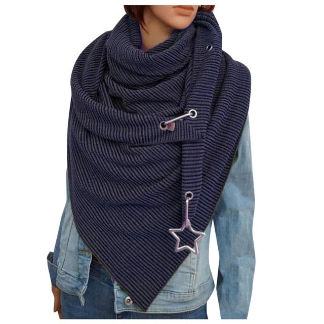 Floral Print Ethnic Scarf Women