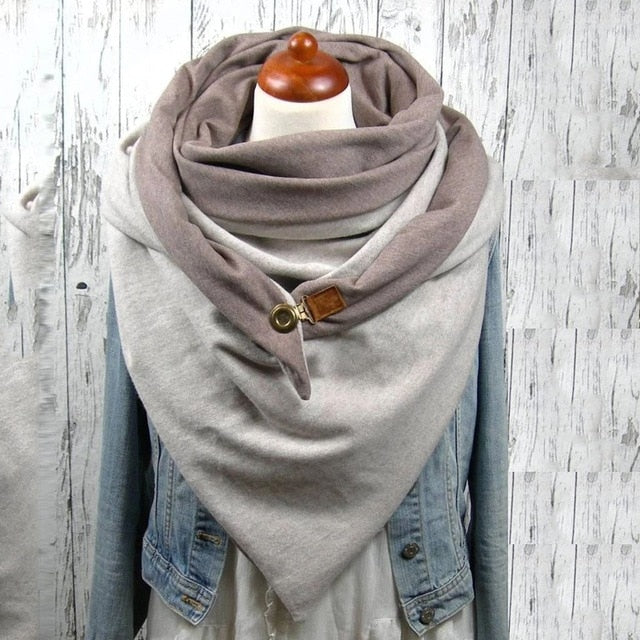 Floral Print Ethnic Scarf Women