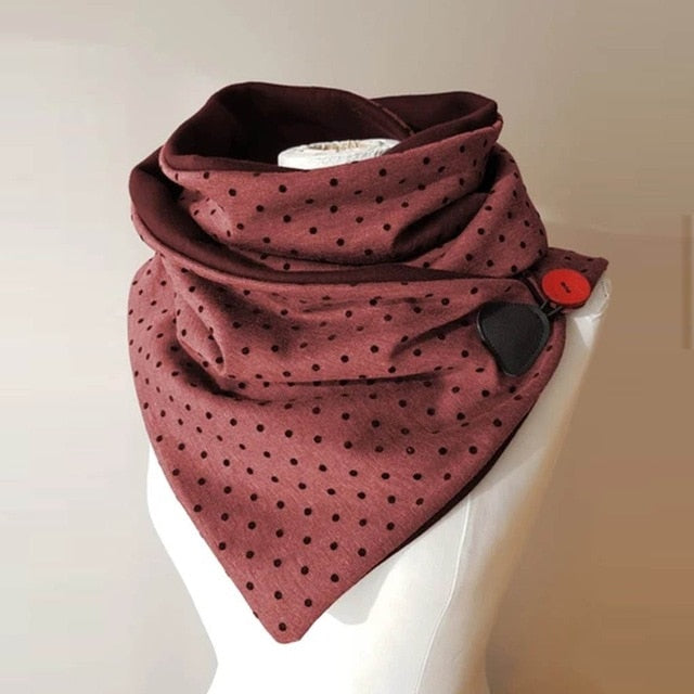Floral Print Ethnic Scarf Women