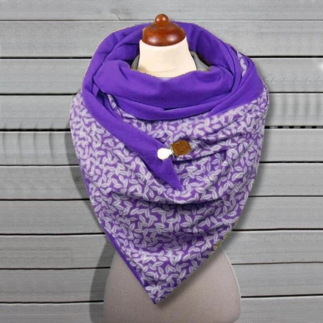 Floral Print Ethnic Scarf Women
