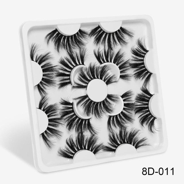 7 Pairs 3D Mink lashes 25mm False