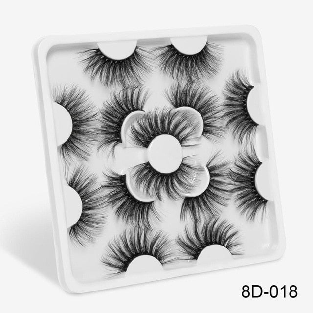7 Pairs 3D Mink lashes 25mm False