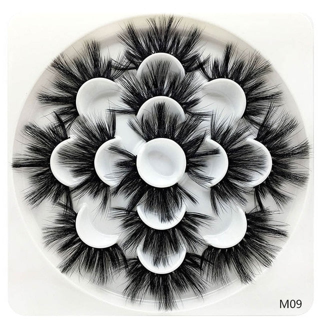 7 Pairs 3D Mink lashes 25mm False