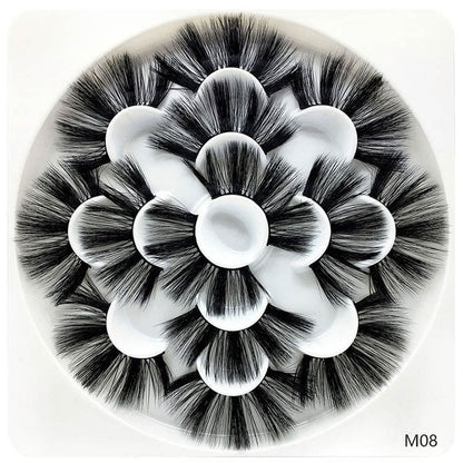 7 Pairs 3D Mink lashes 25mm False