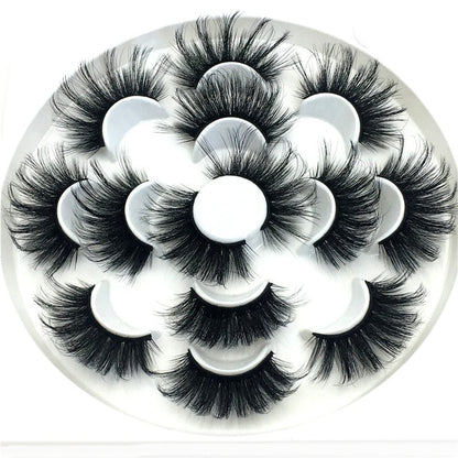 7 Pairs 3D Mink lashes 25mm False