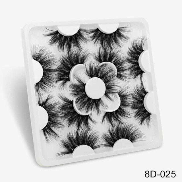 7 Pairs 3D Mink lashes 25mm False