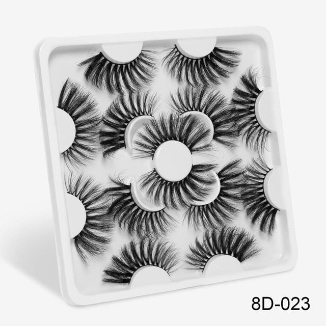 7 Pairs 3D Mink lashes 25mm False