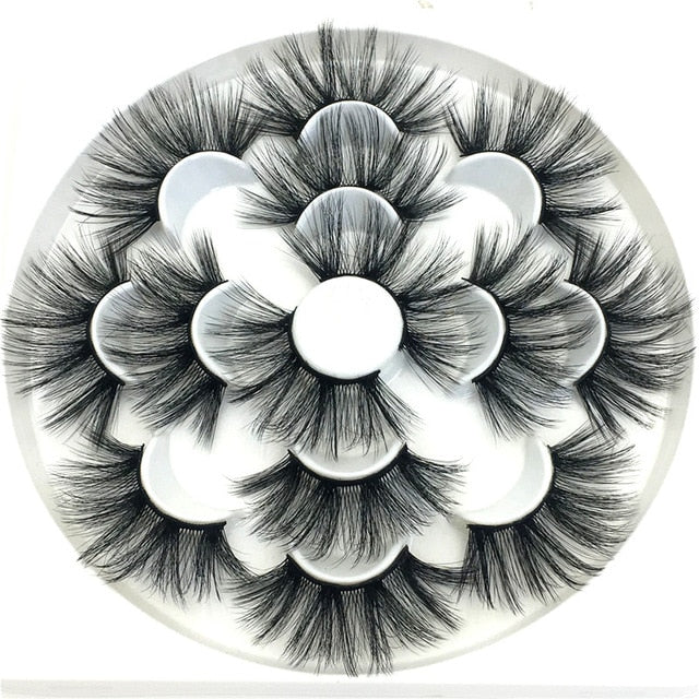 7 Pairs 3D Mink lashes 25mm False