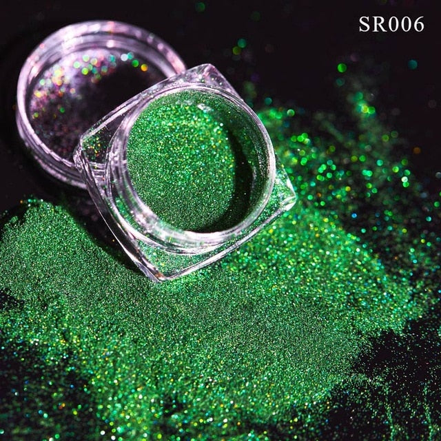 Aluminum Flakes Sequins Nail Glitter Powder