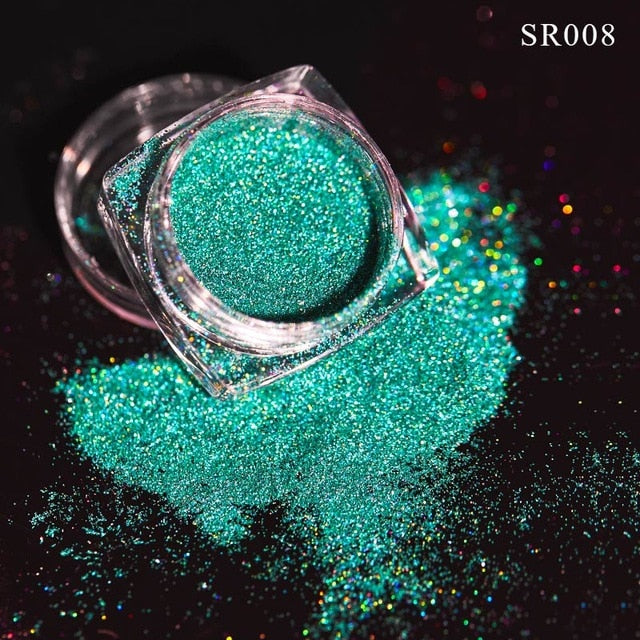 Aluminum Flakes Sequins Nail Glitter Powder