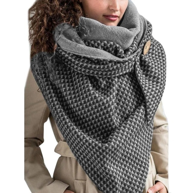 Floral Print Ethnic Scarf Women