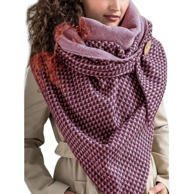 Floral Print Ethnic Scarf Women