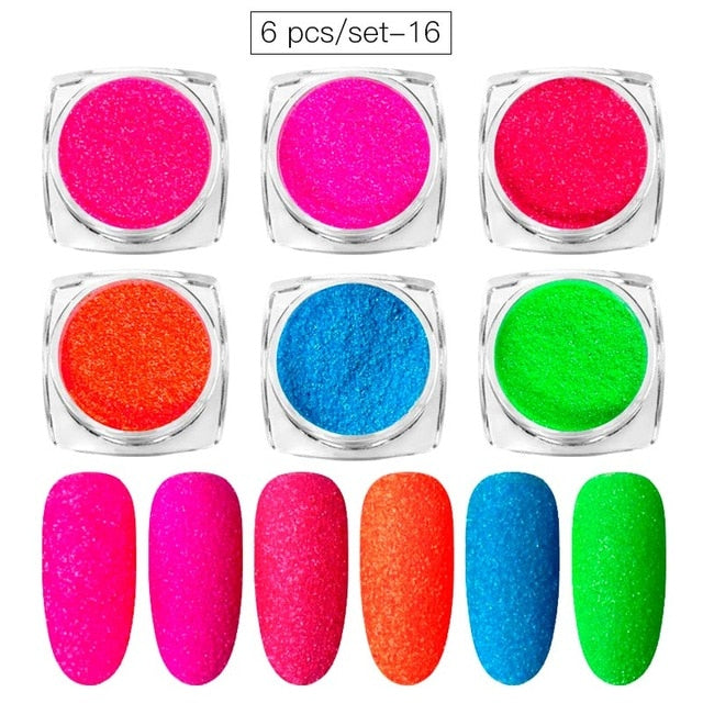 Aluminum Flakes Sequins Nail Glitter Powder