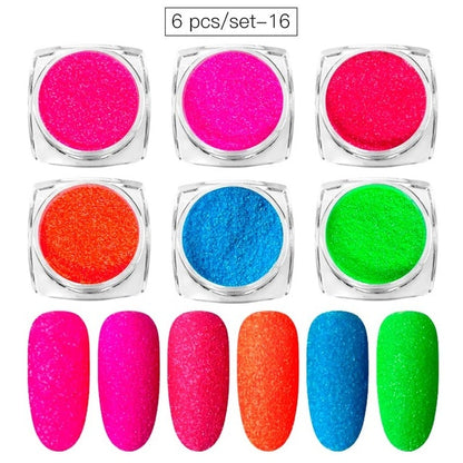 Aluminum Flakes Sequins Nail Glitter Powder