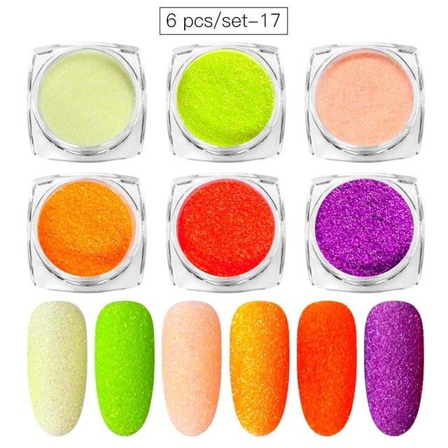 Aluminum Flakes Sequins Nail Glitter Powder