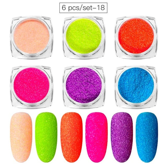 Aluminum Flakes Sequins Nail Glitter Powder