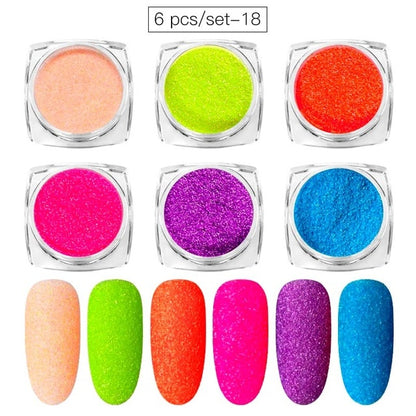 Aluminum Flakes Sequins Nail Glitter Powder