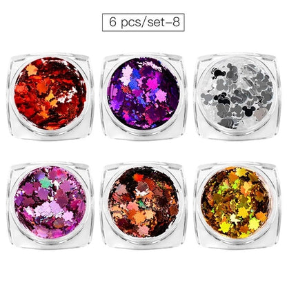 Aluminum Flakes Sequins Nail Glitter Powder