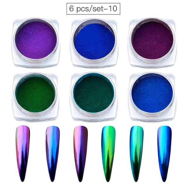 Aluminum Flakes Sequins Nail Glitter Powder
