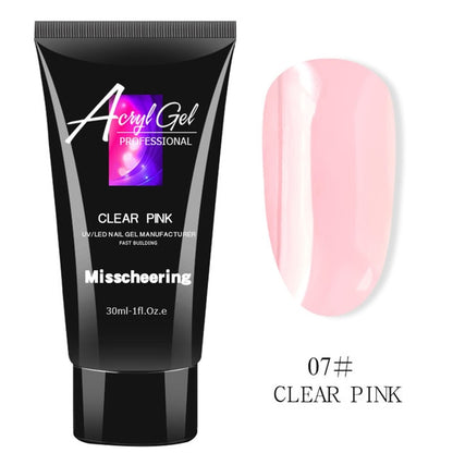 30Ml Nail Acryl Gel Clear Crystal