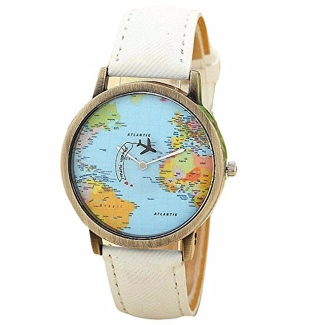 Denim Fabric Global Travel Watches